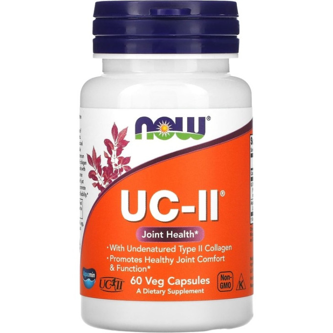 Коллаген NOW UC-II, 40 мг, 60 капсул NS3134